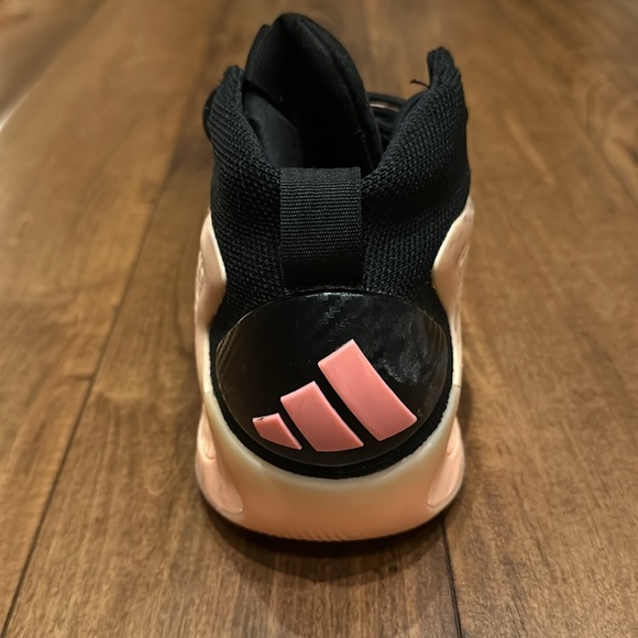 ADIDAS AE 1 ANTHONY EDWARDS WITH LOVE ACID ORANGE/BLACK US Size 7, Used - Picture 4 of 8